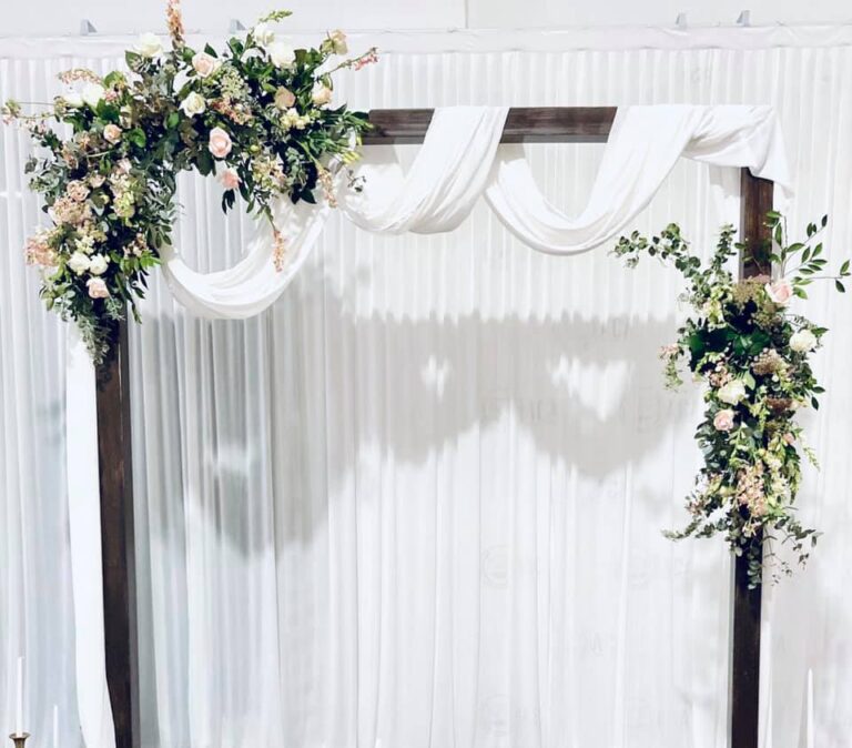 Brown Wooden Arch | TUMBLEWEED EVENTS Arch Hire