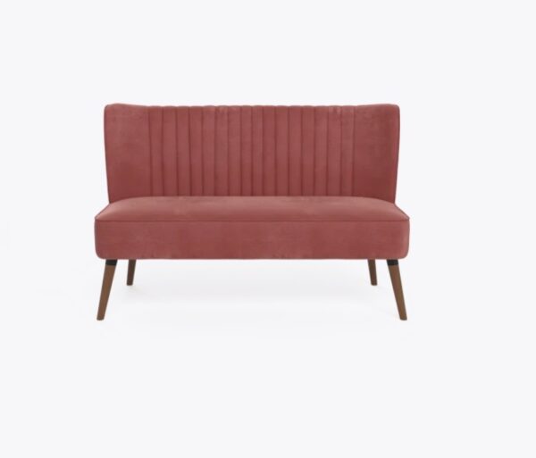 Pink Love Seat Front Image