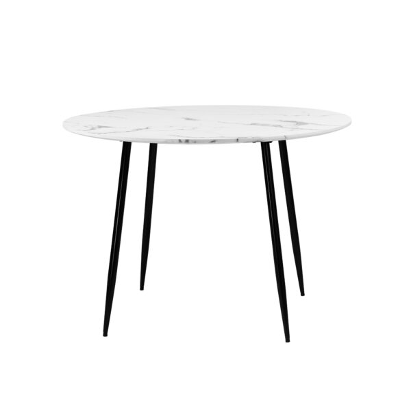 White Round+dining+table1