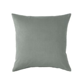 Grey Green Velvet Cushion