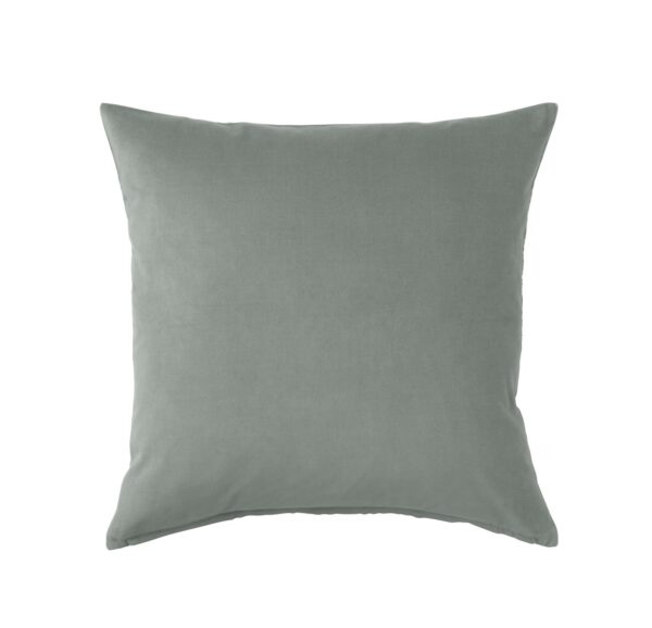 Grey Green Velvet Cushion