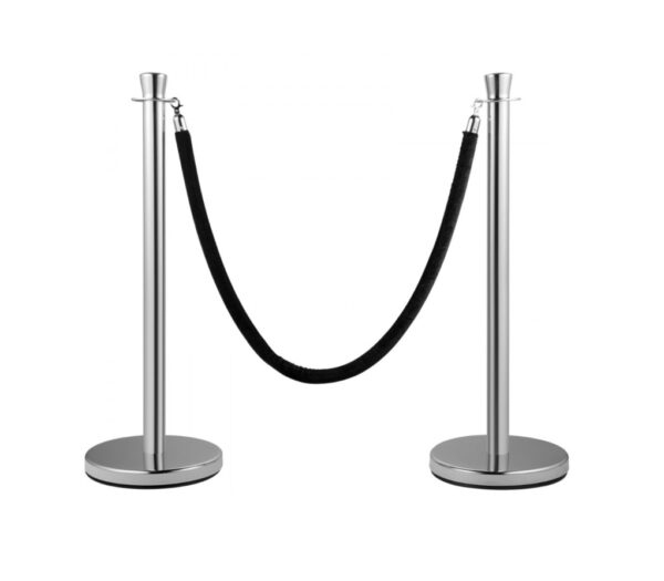 Bollard Black Rope